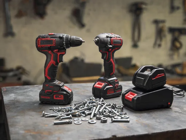 Cordless drill workbench