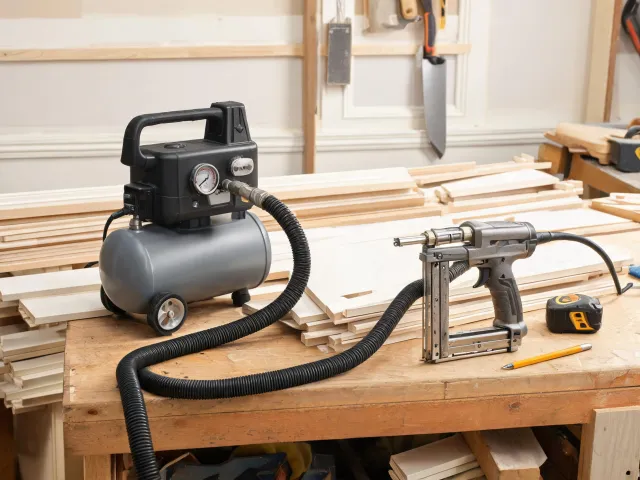 Air compressor and nailer