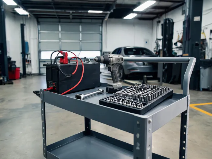 Automotive service bay tools